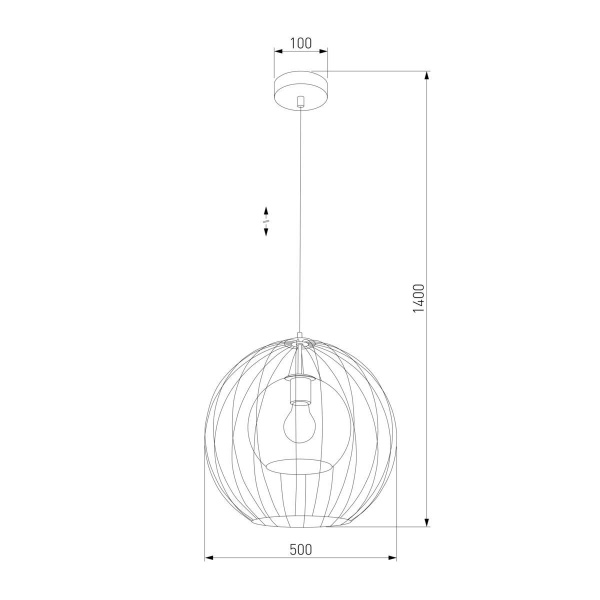Подвесной светильник TK Lighting 2552 Universo Black