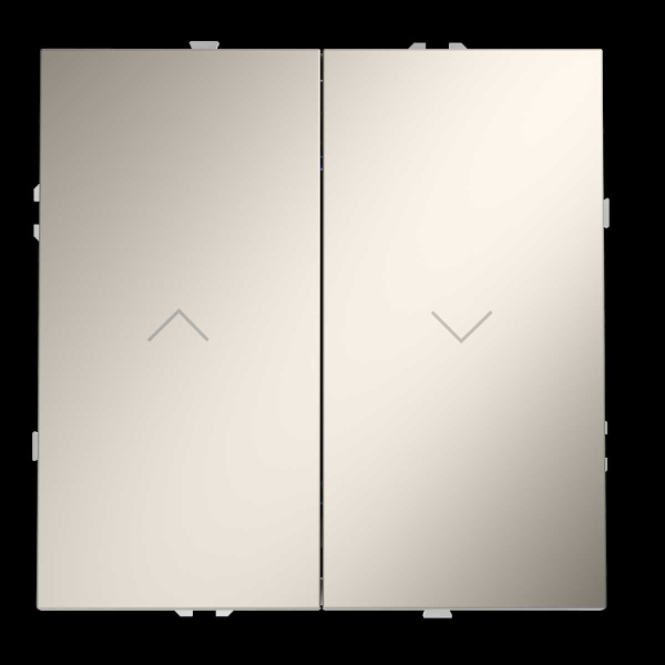 Выключатель встраиваемый Voltum S70 для жалюзи 10А кашемир VLS020703