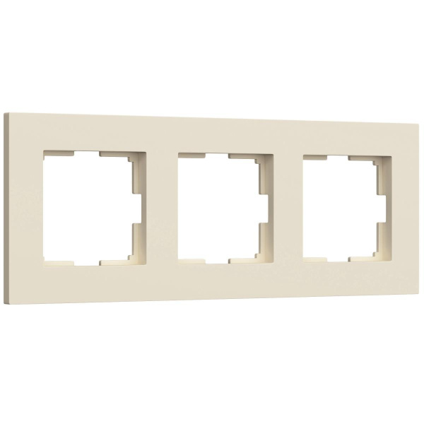 Рамка на 3 поста Werkel Slab айвори матовый W0032962 4690389193446