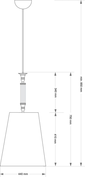 Подвесной светильник KUTEK NAPOLI NAP-ZWD-1(P/A)