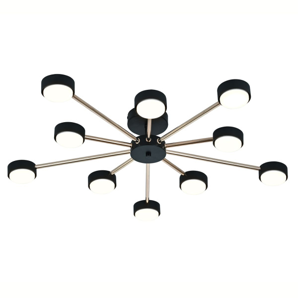Потолочная люстра Escada Luminix 120008/10R Black/Gold ES0000096
