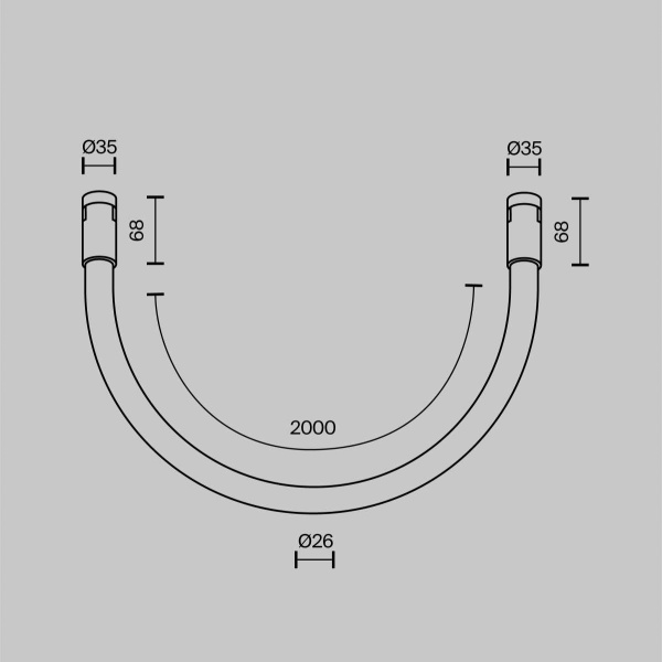 Трековый светильник Maytoni Technical TR154-1-27W4K-BS