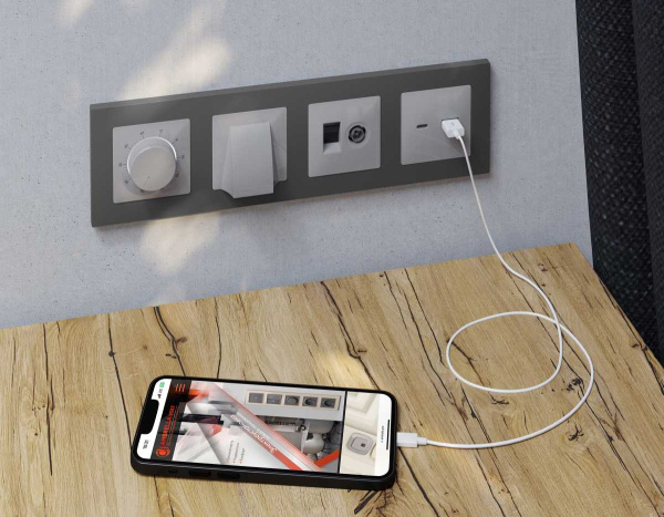 Лицевая панель AMBRELLA VOLT ALFA AP4158