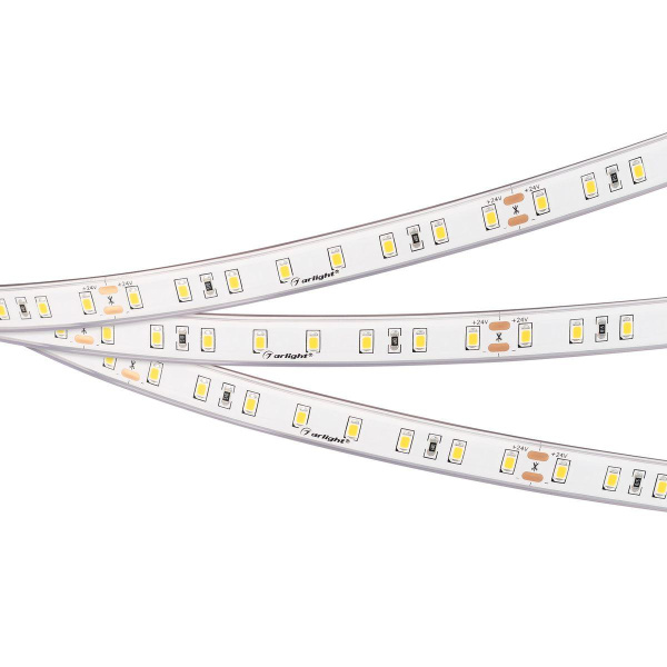 Светодиодная влагозащищенная лента Arlight 4,8W/m 80Led/m 2835SMD теплый белый 5M RTW-PS-A80-12mm 24V Warm2700 045164