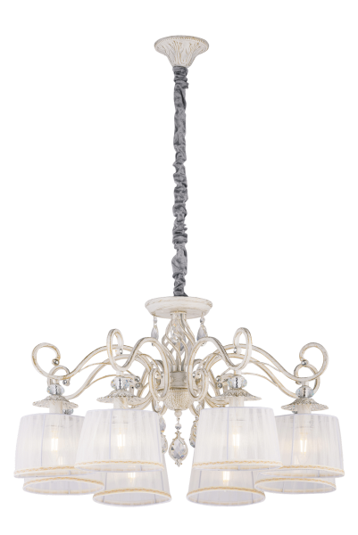 Люстра Veneto Luce 816/8X-W WHITE GOLD (1)