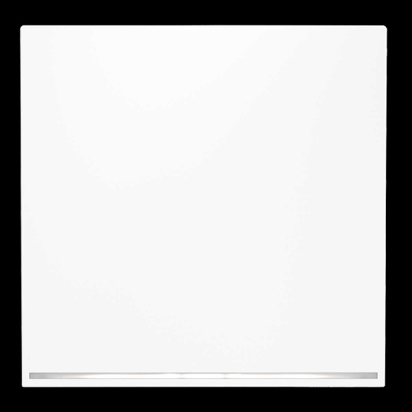 Клавиша для выключателя/переключателя одноклавишного с подсветкой S70 (белый матовый) Voltum VLS000202