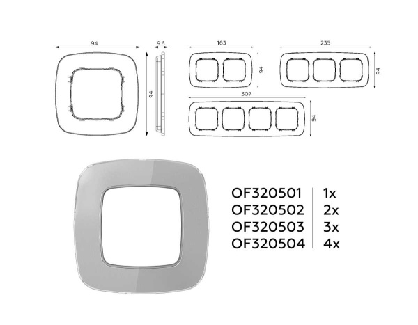 Рамка AMBRELLA VOLT OF320504