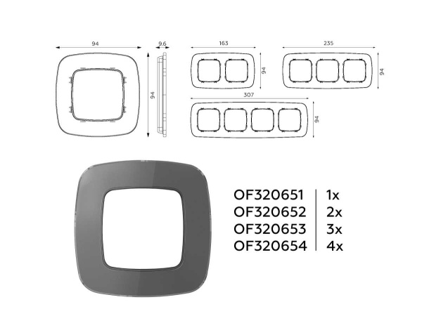 Рамка AMBRELLA VOLT OF320652