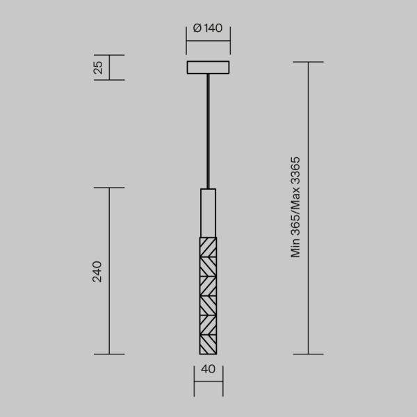 Подвесной светильник Maytoni MOD328PL-L3BS3K