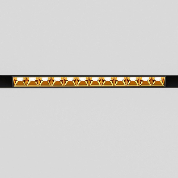 Трековый светодиодный светильник Elektrostandard Slim Magnetic Artas 85103/01 черный/золото a064529