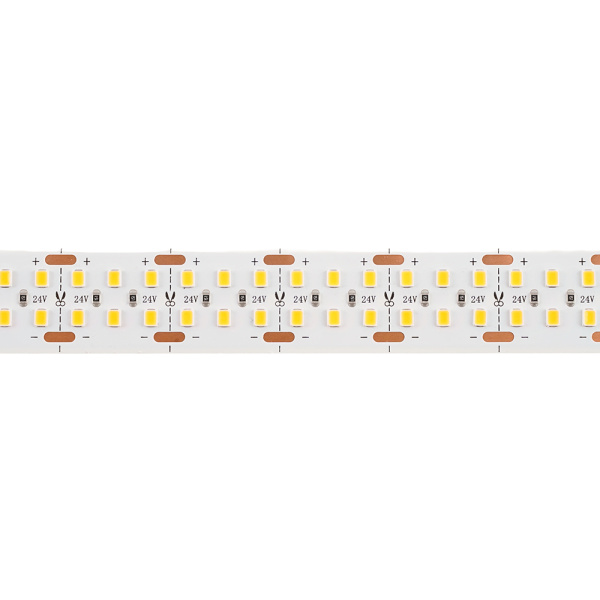 Светодиодная лента двухрядная Feron LS509 288SMD(2835)/м 30Вт/м 24V 3000К IP20 53475