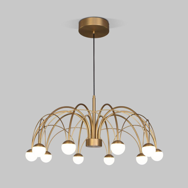 Подвесная светодиодная люстра Eurosvet Ragno 90030/10 LED золото