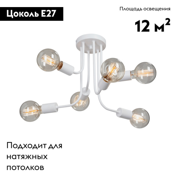 Потолочная люстра Vitaluce V4960-0/6PL