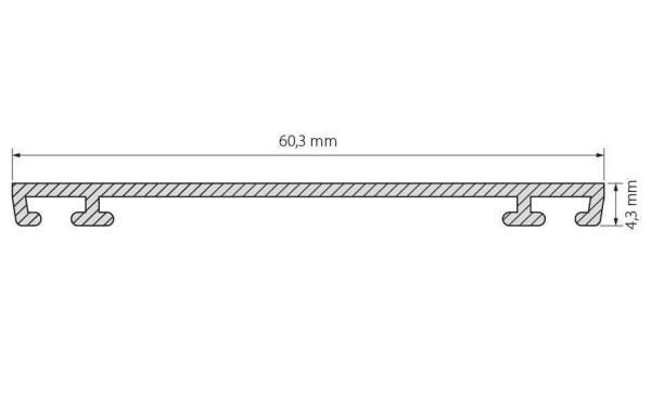 Профиль Arlight PHS-3X-Base-H4.3-2000 Anod 019869