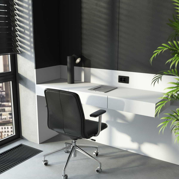 Рамка Werkel Stark для двойной розетки черный W0081808 4690389162107