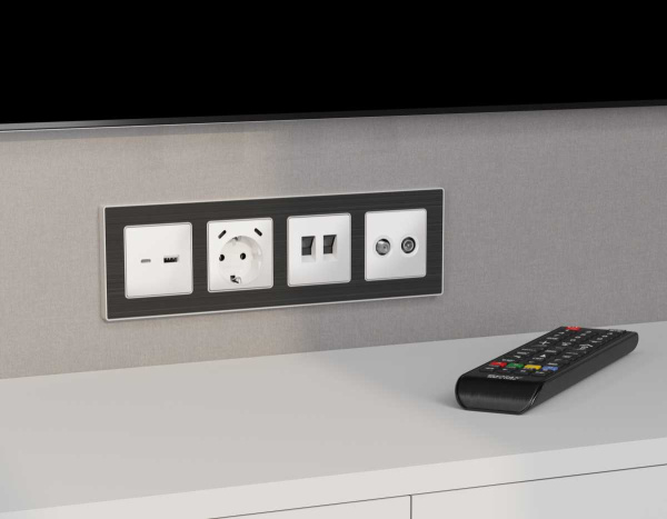 Лицевая панель AMBRELLA VOLT ALFA AP1305