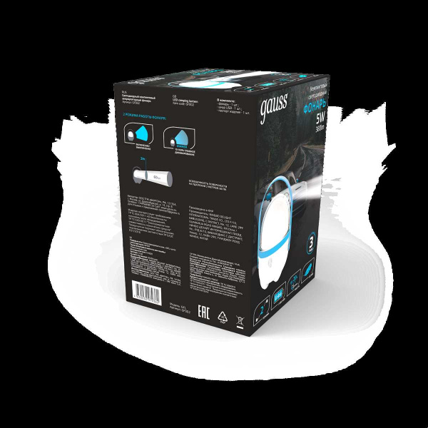 Кемпинговый светодиодный фонарь Gauss GF002