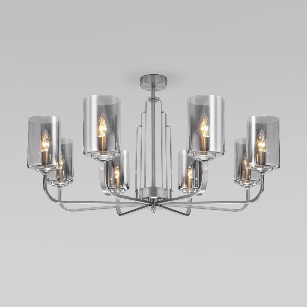 Потолочная люстра Eurosvet Defi 60138/8 сатин-никель