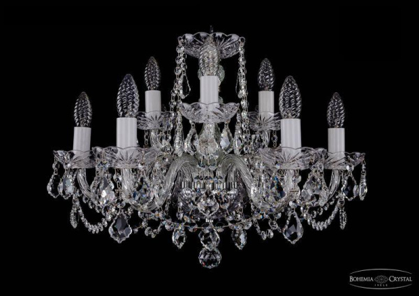 Подвесная люстра Bohemia Ivele 1402/6+3/195 Ni Leafs