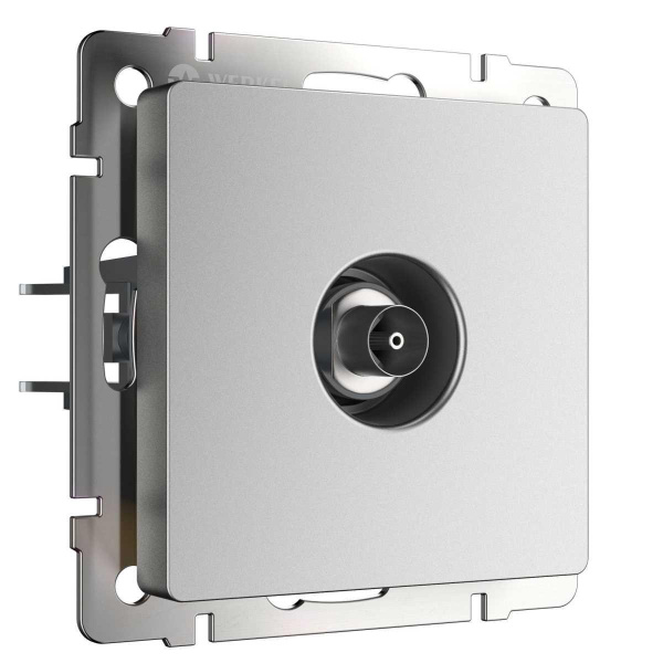 ТВ розетка Werkel серебряный матовый W1183065 4690389195631