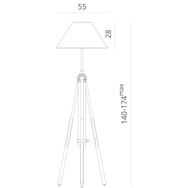 Торшер Divinare Ull 2018/04 PN-1