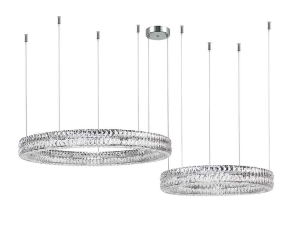 Горизонтальная композиция Newport 8550 из двух колец хром №182 S8550_182CH