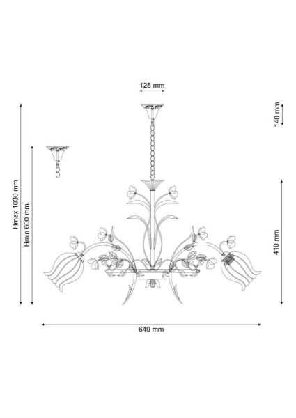 Подвесная люстра Lucia Tucci Fiori Di Rose 106.6