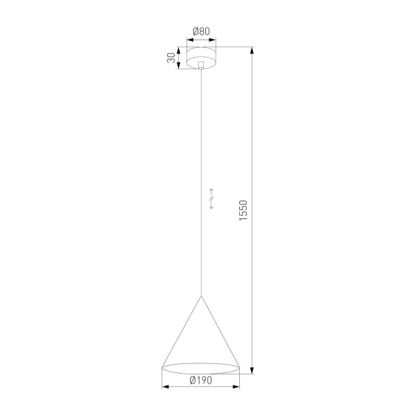 Подвесной светильник TK Lighting 10007 Cono