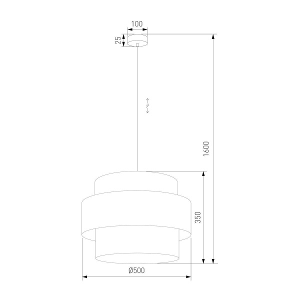 Подвесной светильник TK Lighting 5419 Calisto