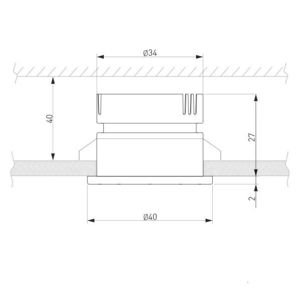 Встраиваемый светодиодный светильник Elektrostandard 25025/Led 3W 4200K BK черный a056777