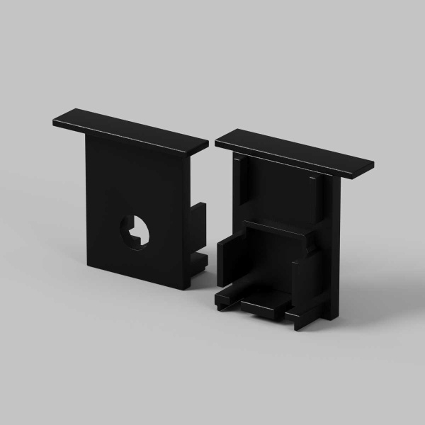 Комплект заглушек Maytoni Led Strip (для профиля 22?22) 2 шт ALM-2222-B-EC 642051