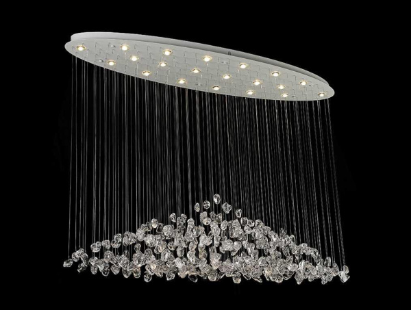 Подвесная люстра Newport 8230/140 С oval white clear М0071679