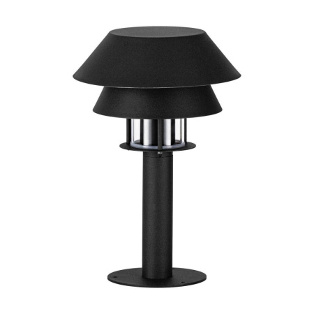 900802 Уличный напольный светильник CHIAPPERA, 1X40W (E27), IP65, H330, сталь, черный, белый / прозр