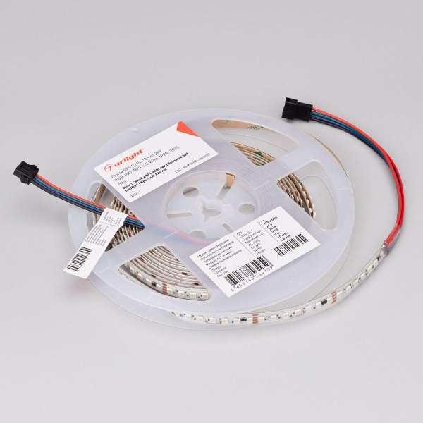 Светодиодная лента Arlight Бегущий огонь 22W/m 140Led/m 3535SMD разноцветный 5M SPI-F140-10mm 24V RGB-PX7-BPT 043132