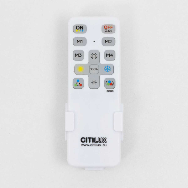Потолочный светодиодный светильник с пультом ДУ Citilux Купер RGB Белый CL724105G0