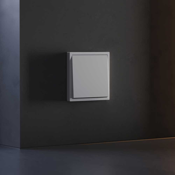 Клавиша для выключателя/переключателя одноклавишного, S70 (серый) Voltum VLS000116