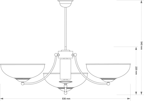 Подвесной светильник KUTEK  N N-ZW-3(P)