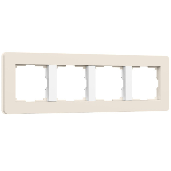 Рамка Werkel Split на 4 поста айвори/белый W0043066 4690389206092