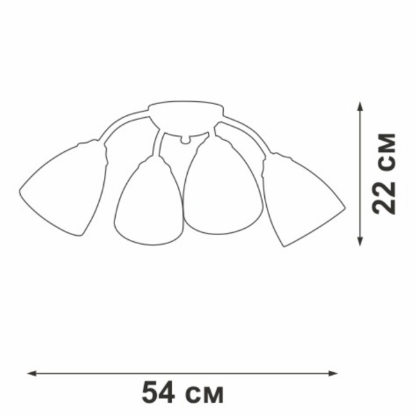 Потолочная люстра Vitaluce V3737-0/4PL