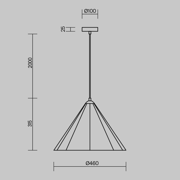Подвесной светильник Freya Felt Acoustic FR5479PL-01W