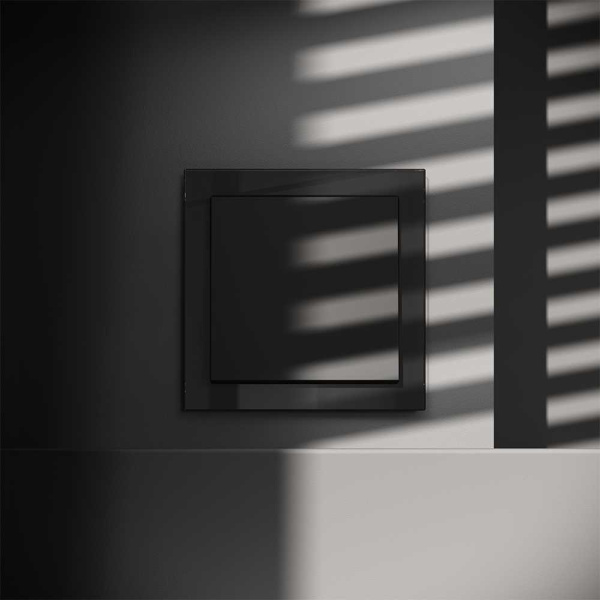 Вывод кабеля Voltum S70, (черный матовый) VLS080208