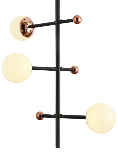 Подвесная светодиодная люстра Natali Kovaltseva Loft Led Lamps 81338 Gold Black