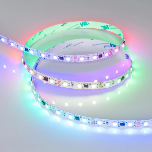 Светодиодная лента Arlight 14W/m 60LED/m 5060SMD разноцветный 5М DMX-B60-10mm 12V 039174