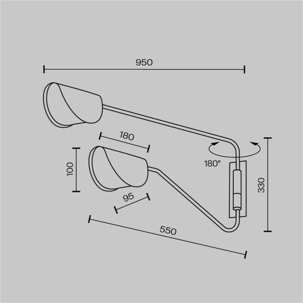 Бра Maytoni Mollis MOD126WL-02B