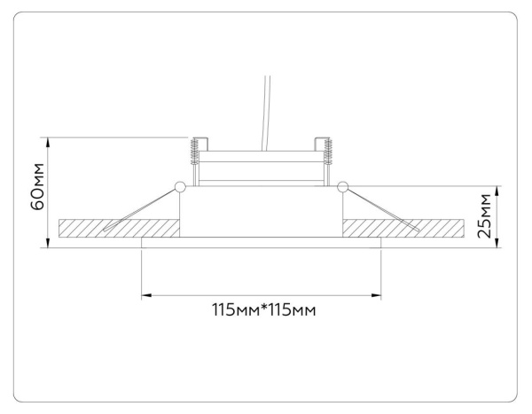 Встраиваемый светильник Ambrella light TECHNO SPOT TN52341