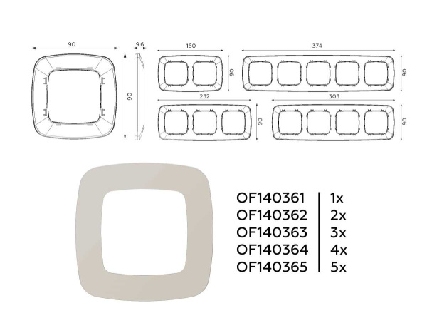 Рамка AMBRELLA VOLT OF140361