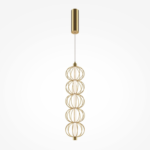 Подвесной светодиодный светильник Maytoni Golden Cage MOD216PL-L10G3K