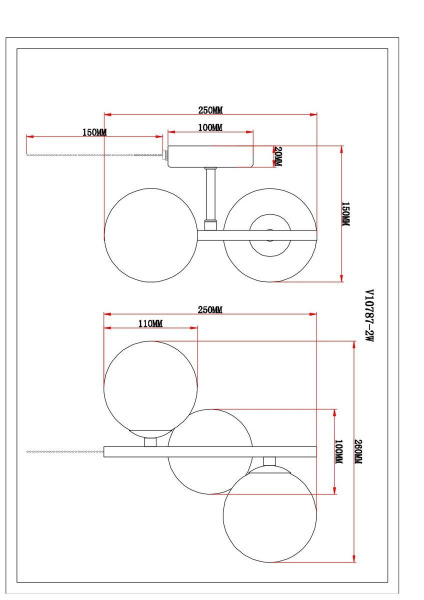 Бра Moderli Renny V10787-2W