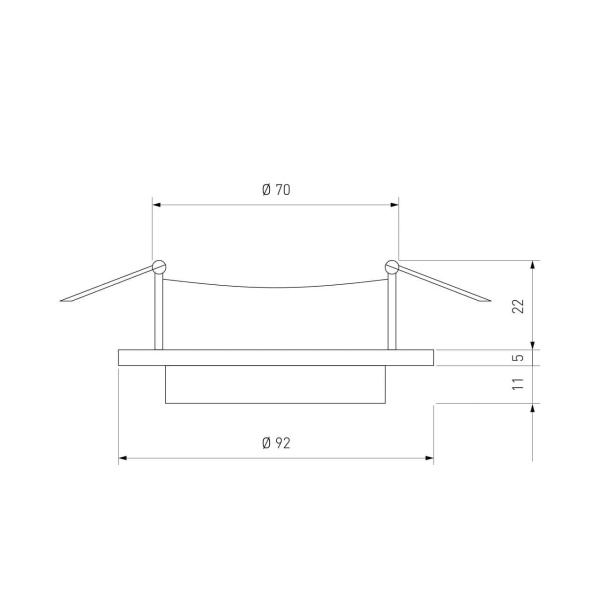 Встраиваемый светильник Elektrostandard 117 MR16 белый/черный a053347