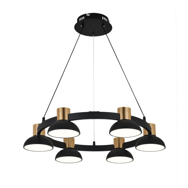 Подвесная светодиодная люстра Indigo Traforo 11059/6P Black V000182L